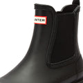 Hunter Commado Chelsea Womens Black Boots