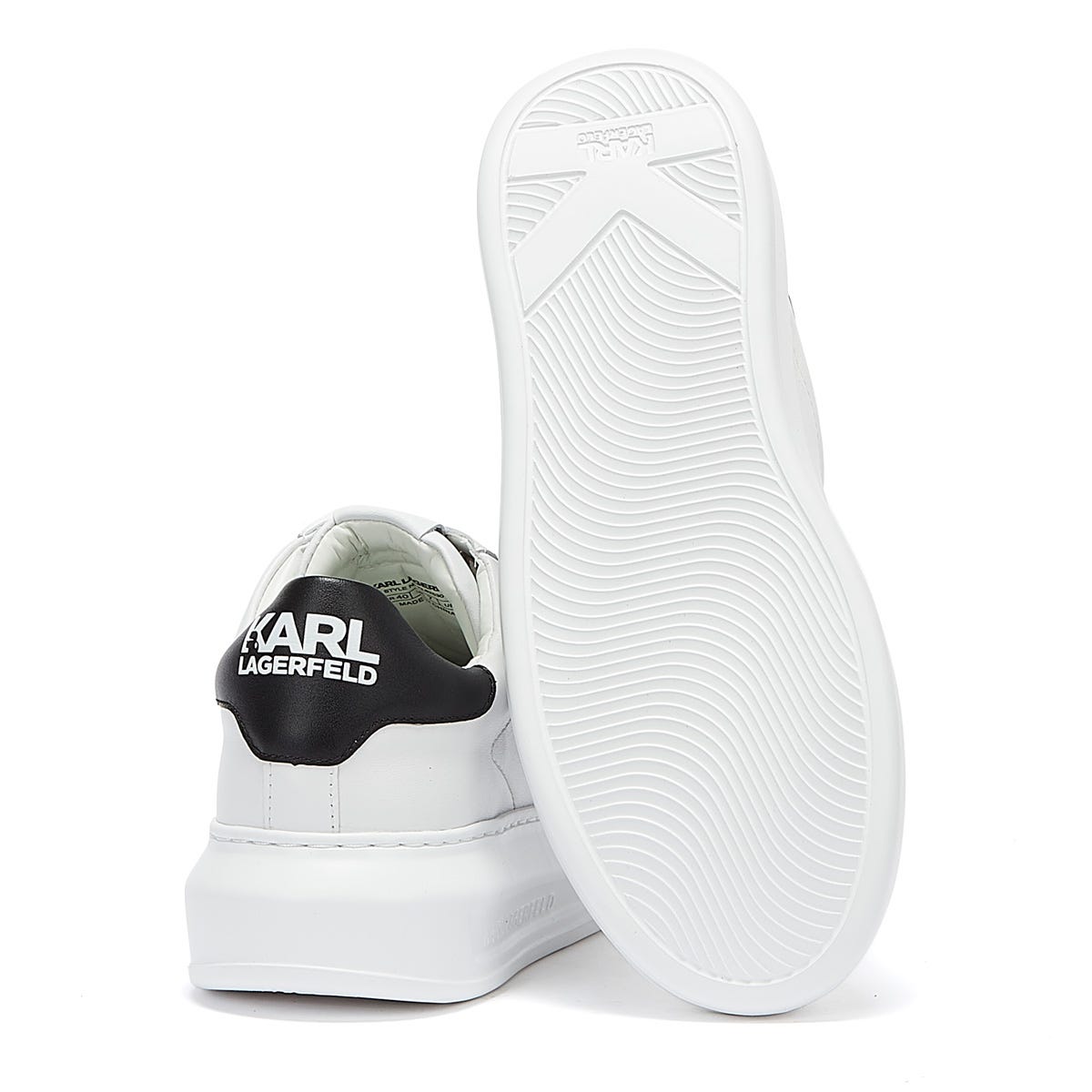 Karl Lagerfeld Ikonic Kapri Lo Lace Womens White Trainers