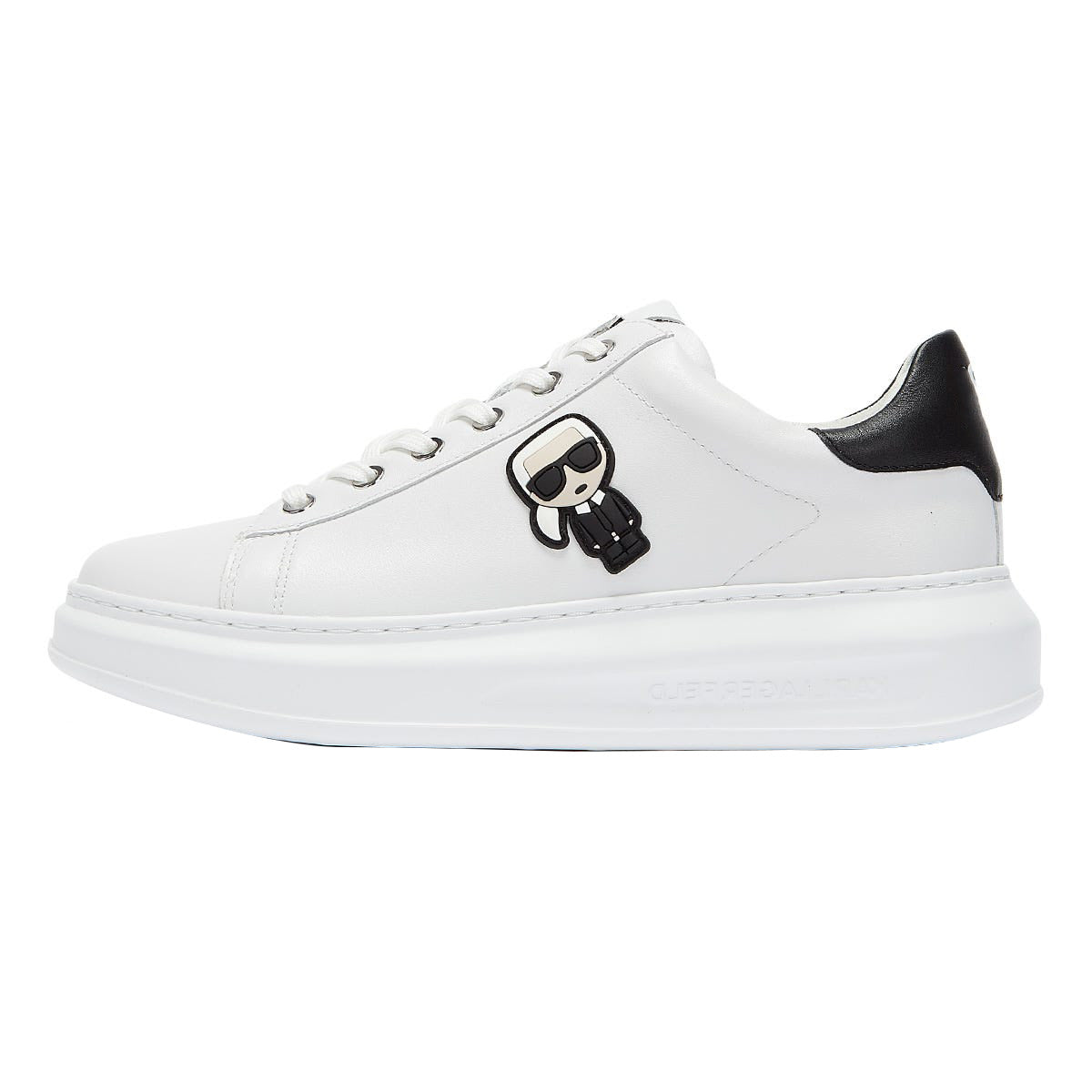 Karl Lagerfeld Ikonic Kapri Lo Lace Womens White Trainers