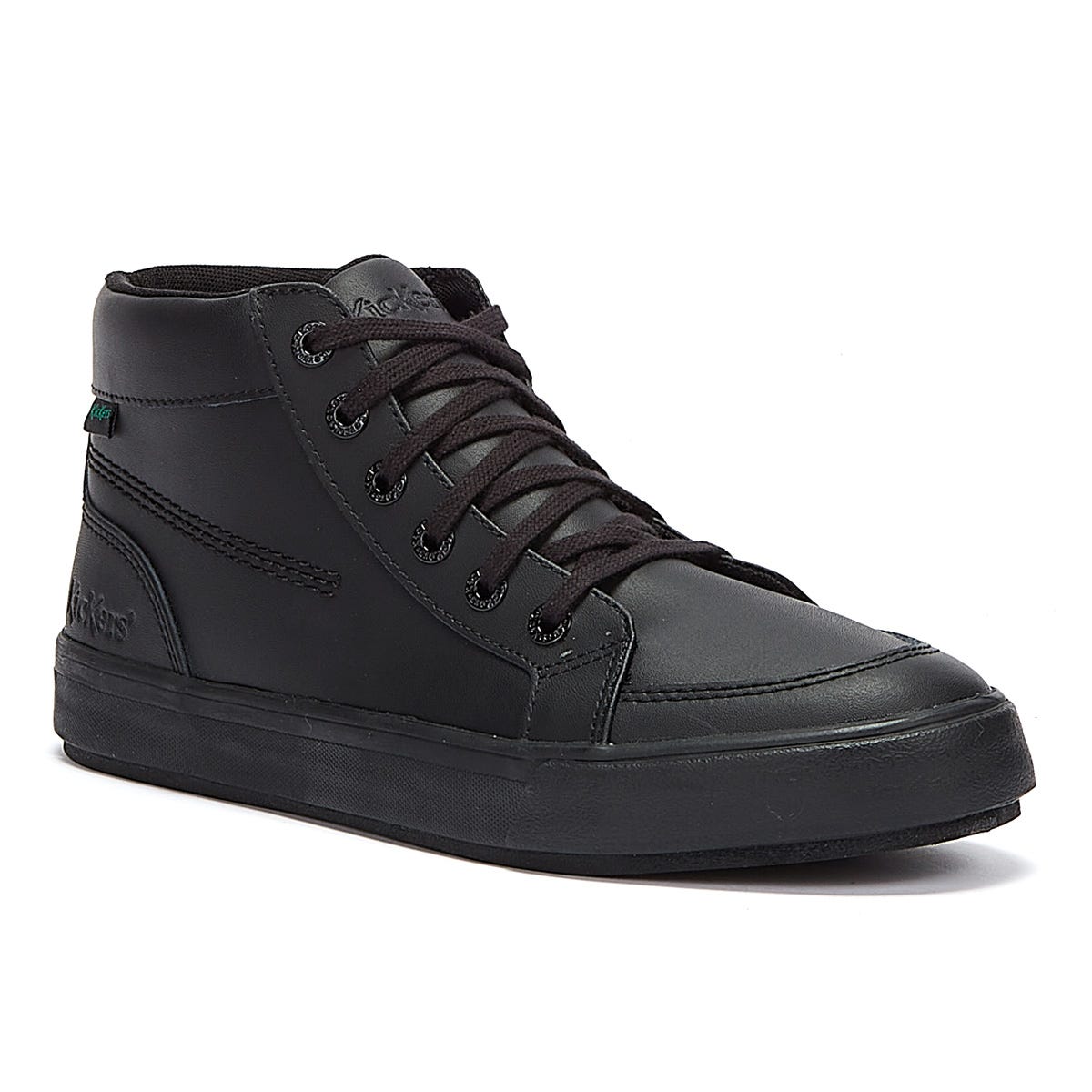 Kickers Tovni Hi Leather Mens Black Shoes