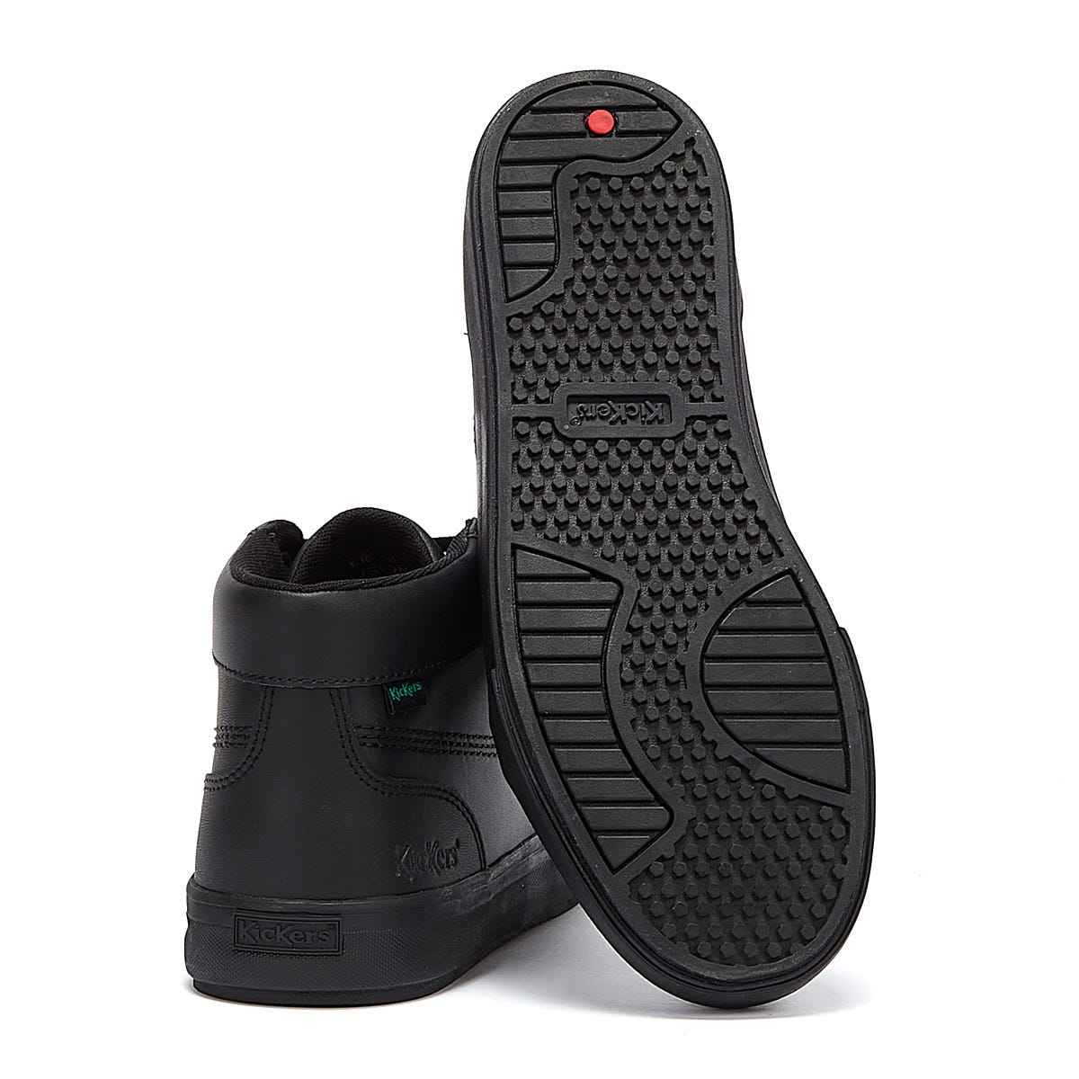 Kickers Tovni Hi Leather Mens Black Shoes