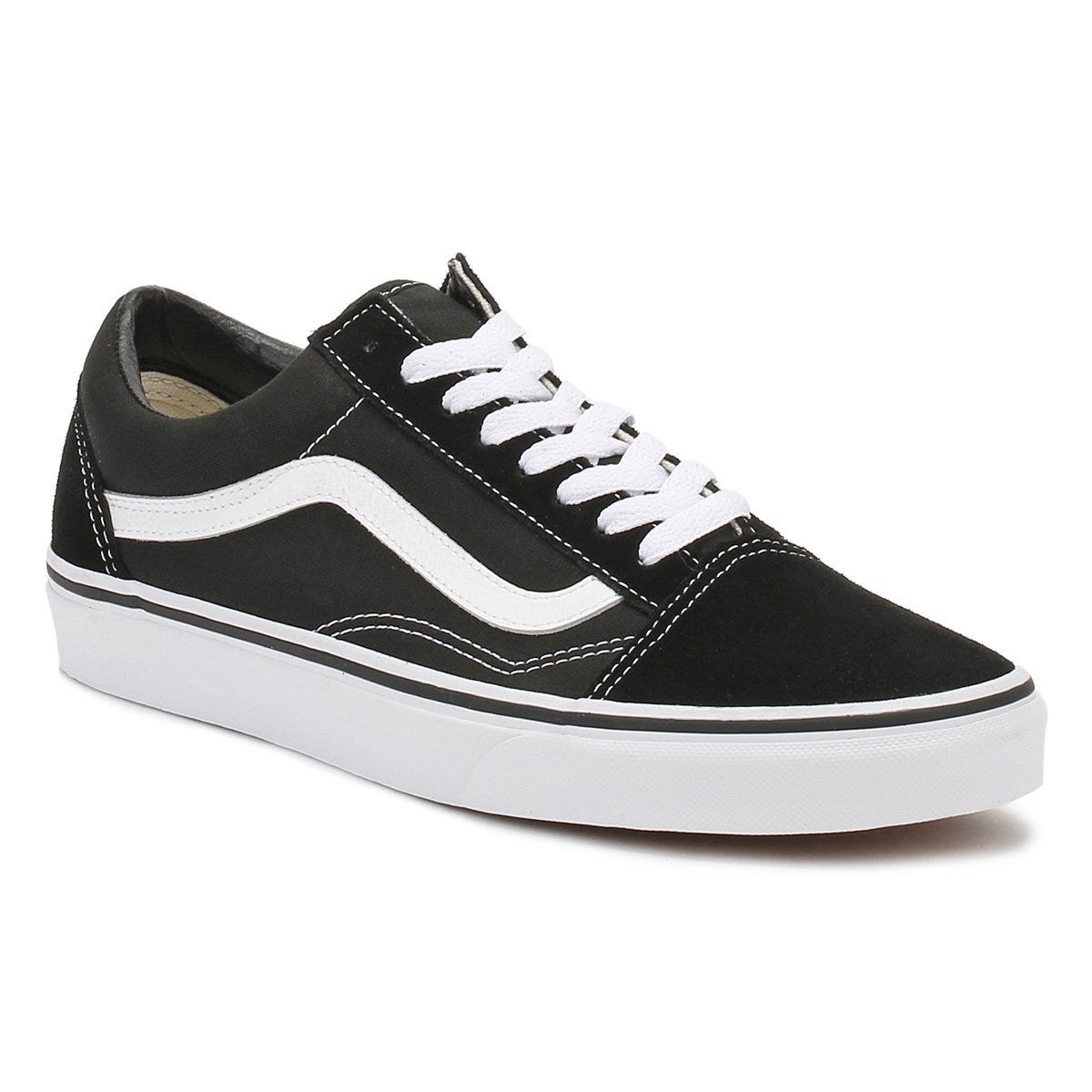 Vans Old Skool Womens Black / White Canvas Trainers