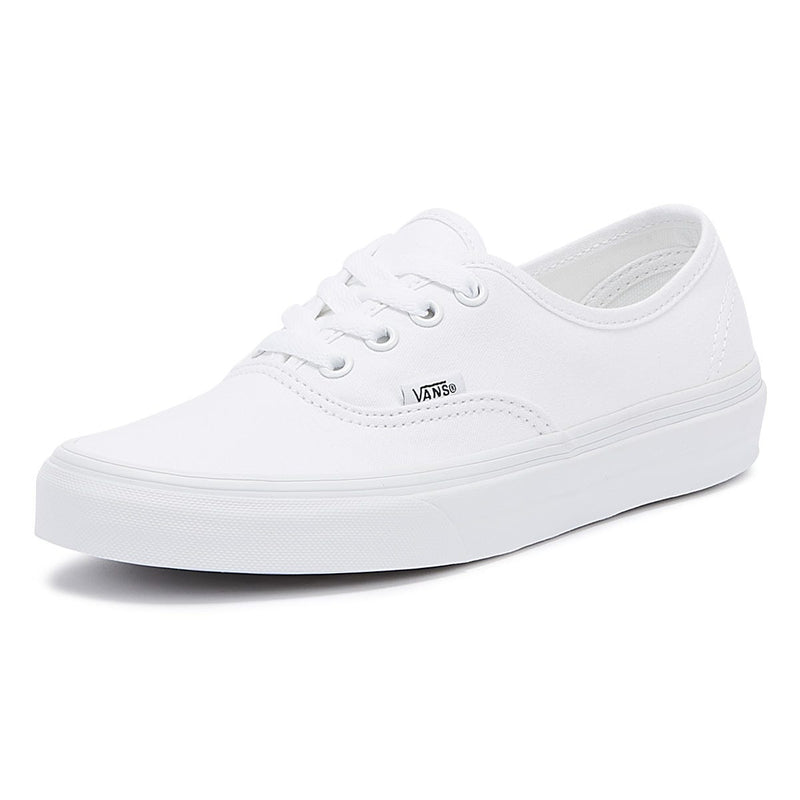 Vans Authentic Mens White Canvas Trainers