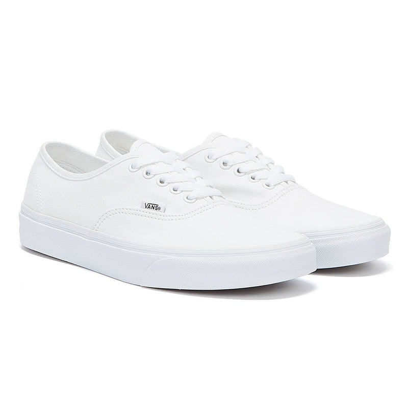 Vans Authentic Mens White Canvas Trainers